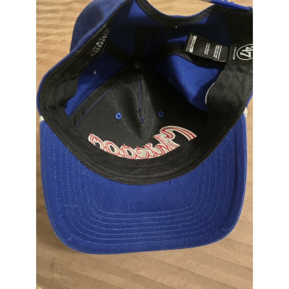 Chicago Cubs 47 Brand Blue Mens Dad Cap Strapback Hat Adjustable - Picture 3 of 7
